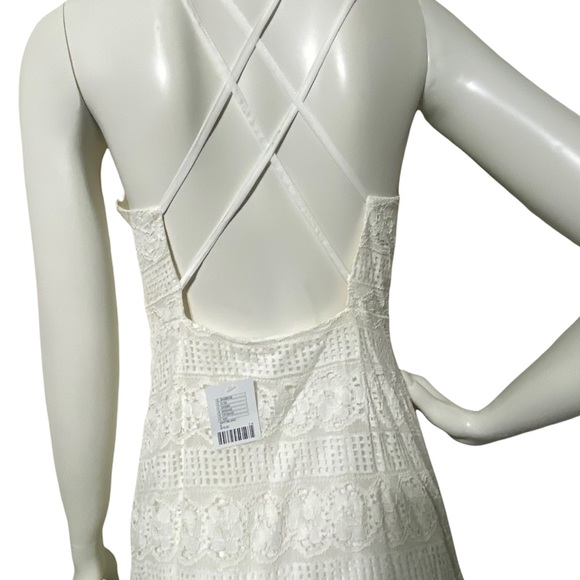 Kimchi Blue White Lacey Dress Strappy Back - Picture 2 of 8